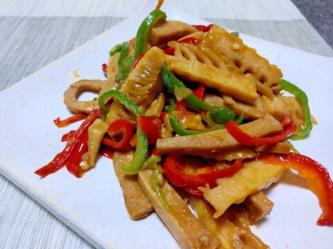 ケチケチおかず 高野豆腐の青椒肉絲